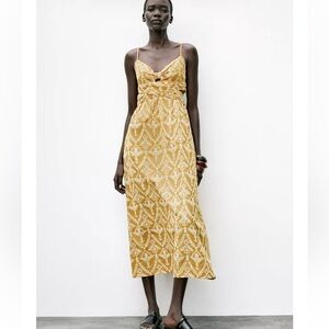 NWT ZARA EMBROIDERED MIDI DRESS SIZE L
🚨FIRM PRICE NO DISCOUNT